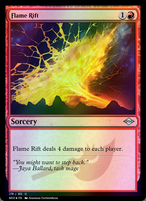 Flame Rift FOIL