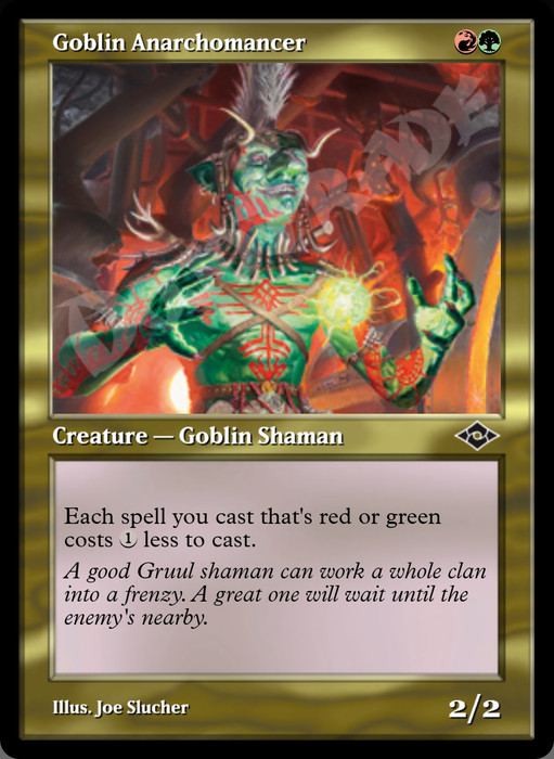 Goblin Anarchomancer (Retro Frame)