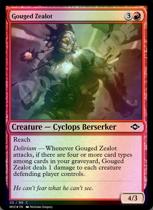 Gouged Zealot FOIL