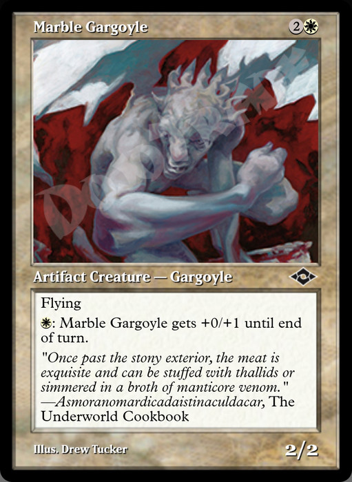 Marble Gargoyle (Retro Frame)