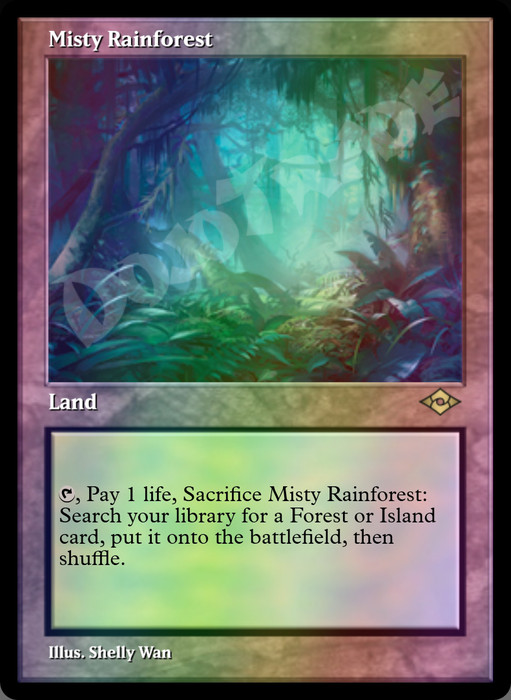 Misty Rainforest (Retro Frame) FOIL