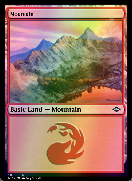 Mountain (Retro Frame) FOIL