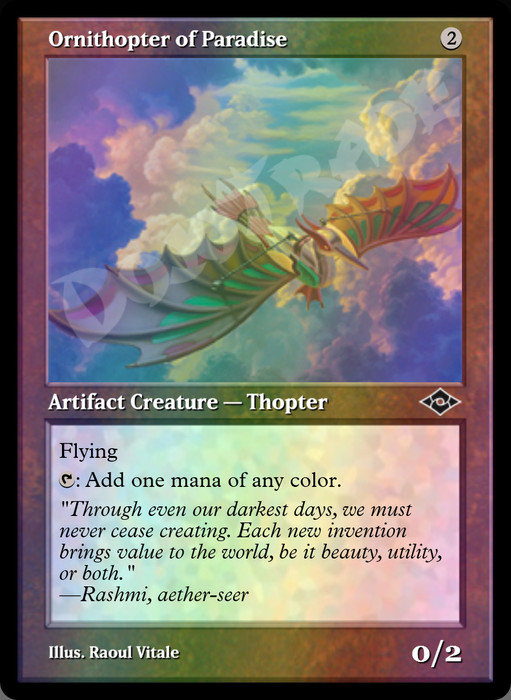 Ornithopter of Paradise (Retro Frame) FOIL