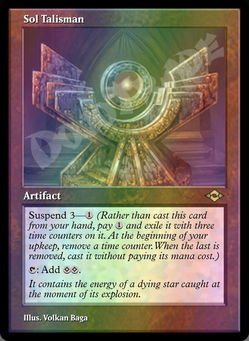 Sol Talisman (Retro Frame) FOIL