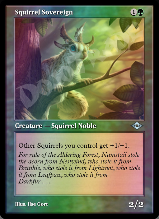 Squirrel Sovereign (Retro Frame) FOIL