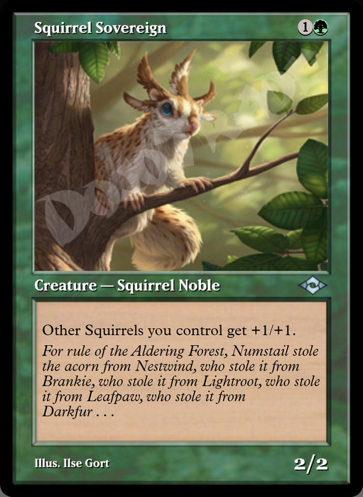 Squirrel Sovereign (Retro Frame)