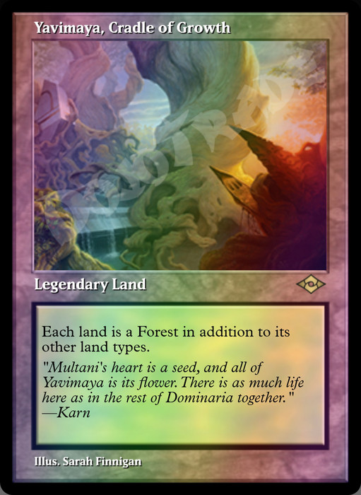 Yavimaya, Cradle of Growth (Retro Frame) FOIL