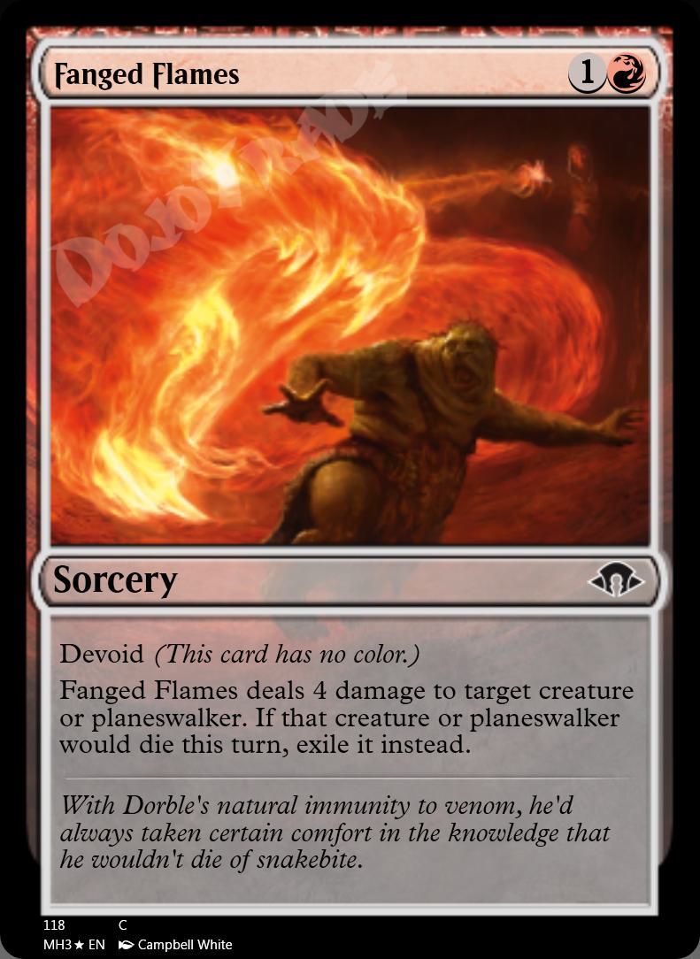 Fanged Flames FOIL