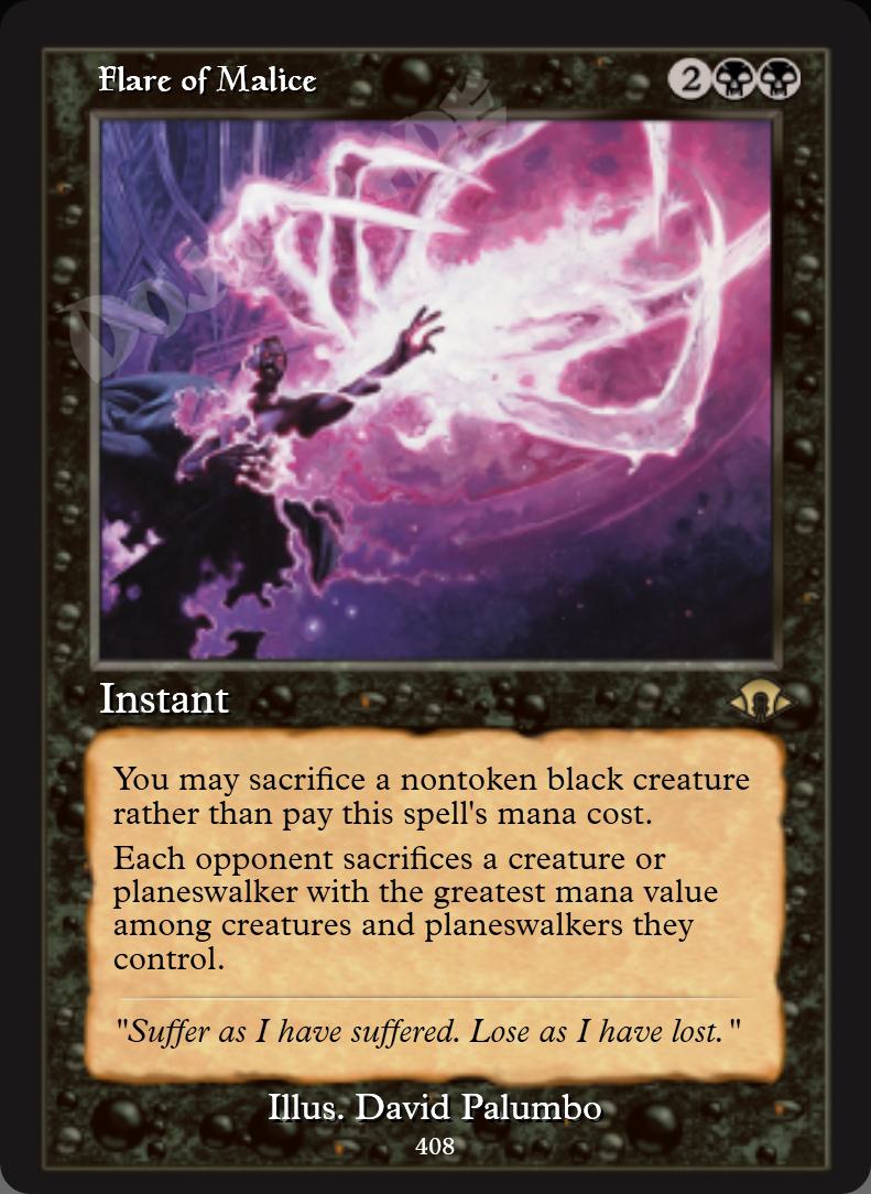 Flare of Malice (Retro Frame) FOIL