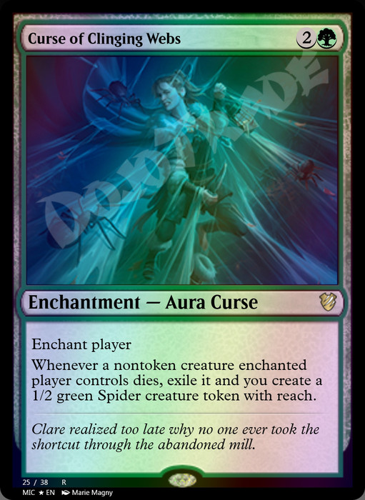 Curse of Clinging Webs FOIL