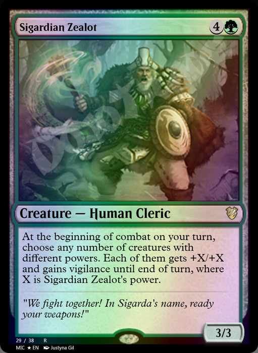 Sigardian Zealot FOIL