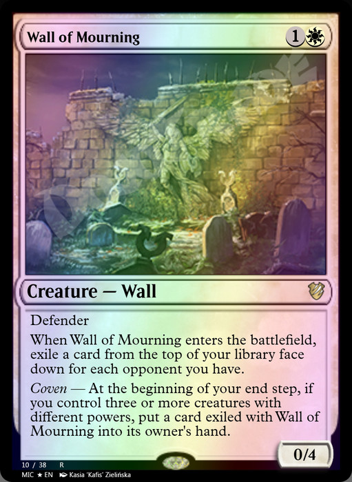 Wall of Mourning FOIL