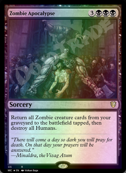 Zombie Apocalypse FOIL