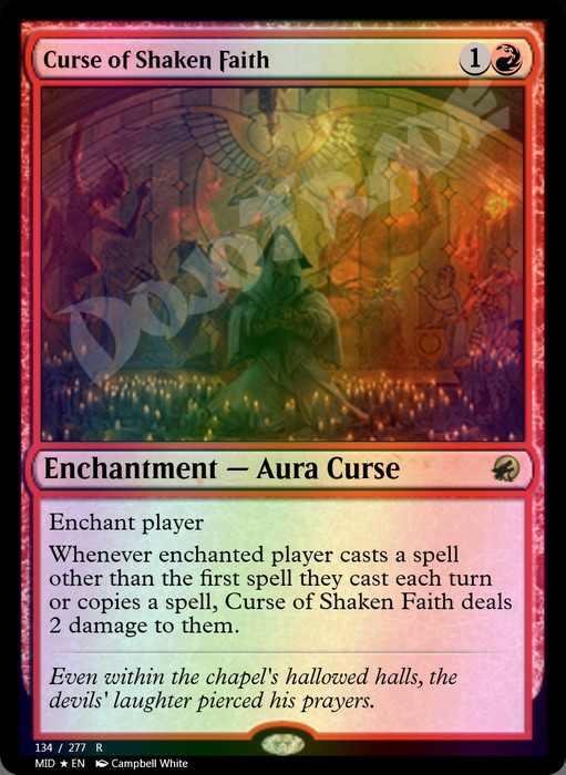 Curse of Shaken Faith FOIL