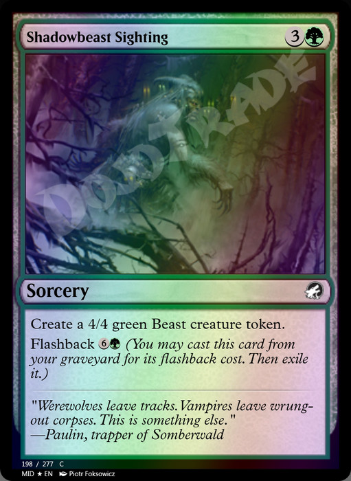 Shadowbeast Sighting FOIL