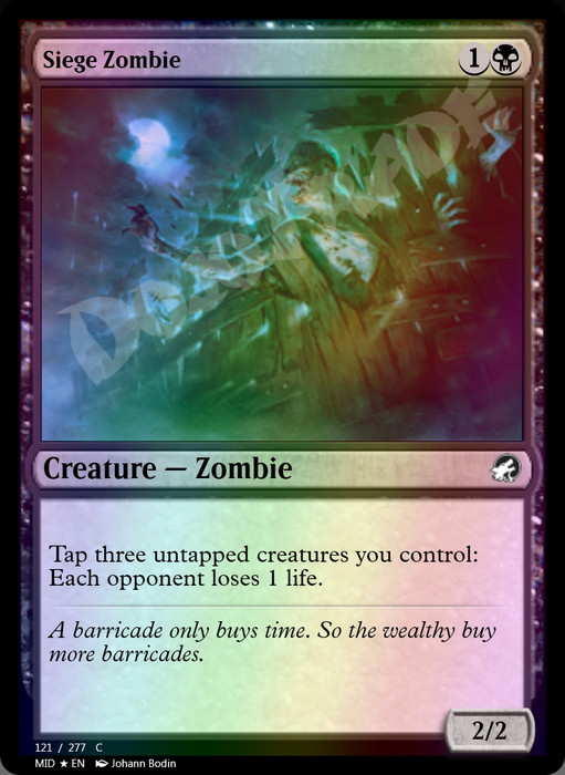 Siege Zombie FOIL