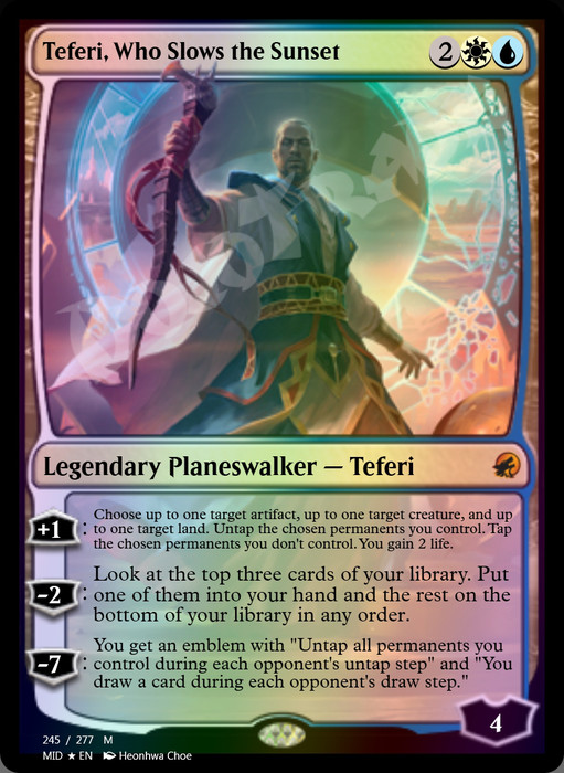 Teferi, Who Slows the Sunset FOIL