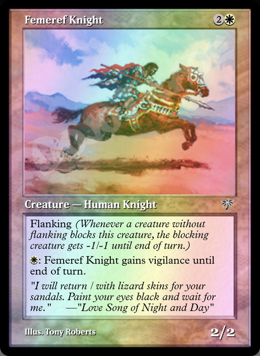 Femeref Knight FOIL