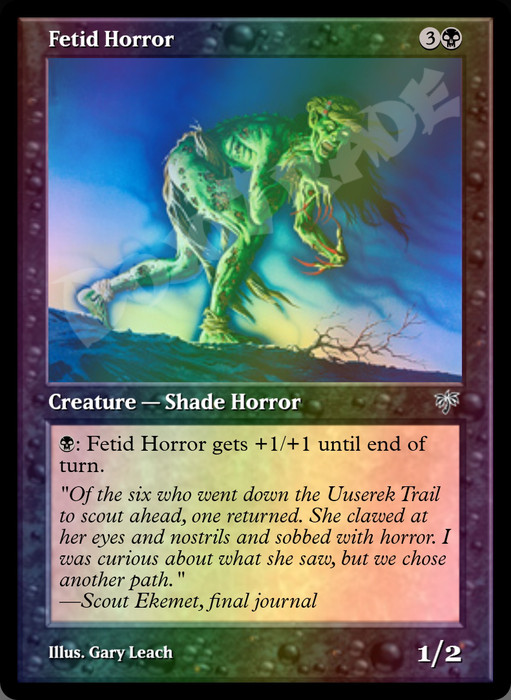 Fetid Horror FOIL