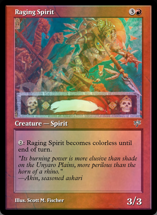 Raging Spirit FOIL