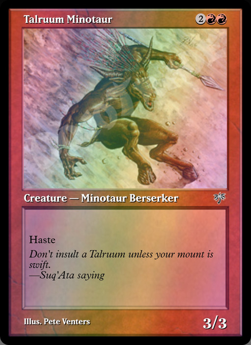 Talruum Minotaur FOIL