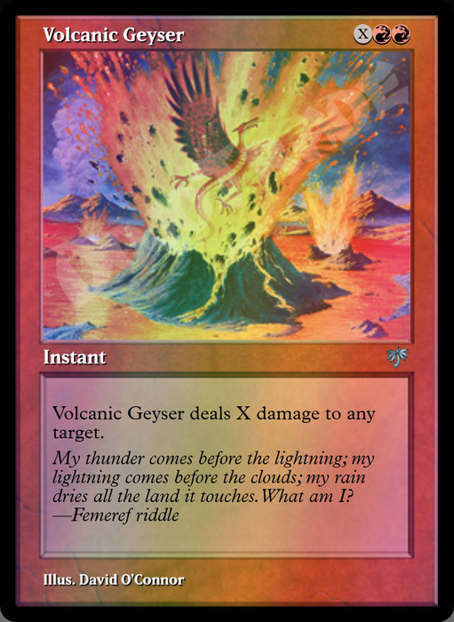 Volcanic Geyser FOIL