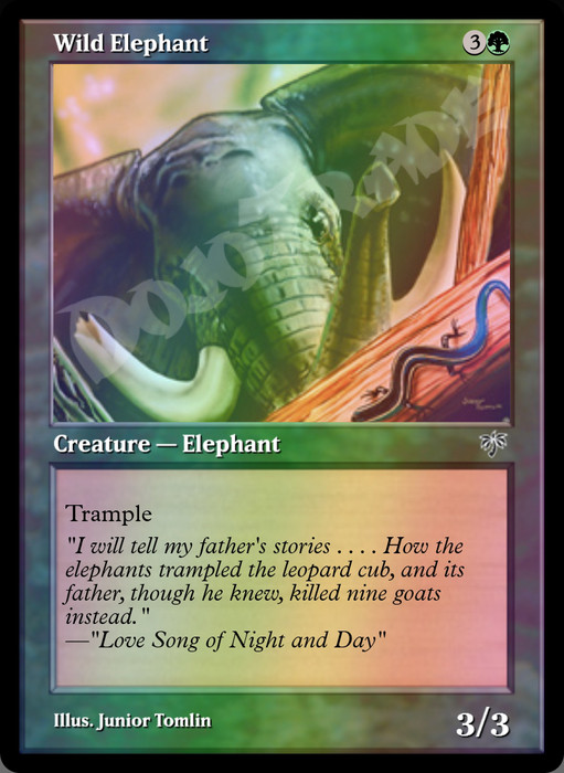 Wild Elephant FOIL