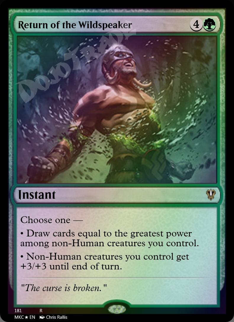 Return of the Wildspeaker FOIL