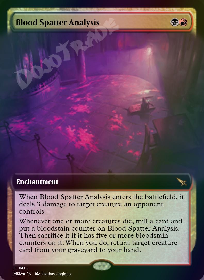 Blood Spatter Analysis (Extended Art) FOIL