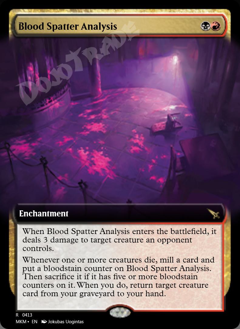 Blood Spatter Analysis (Extended Art)