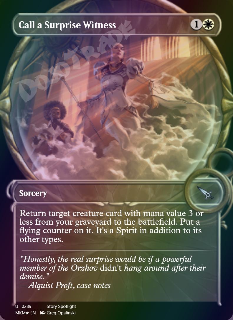 Call a Surprise Witness (Showcase) FOIL