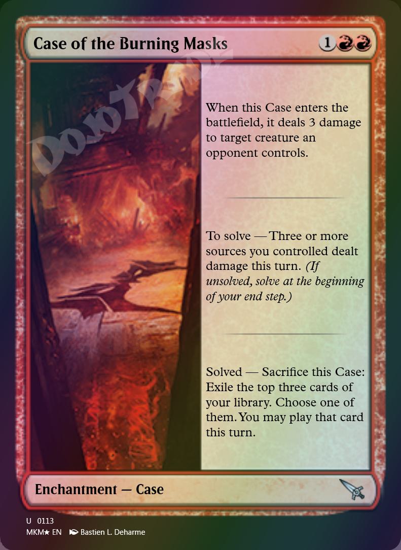 Case of the Burning Masks FOIL