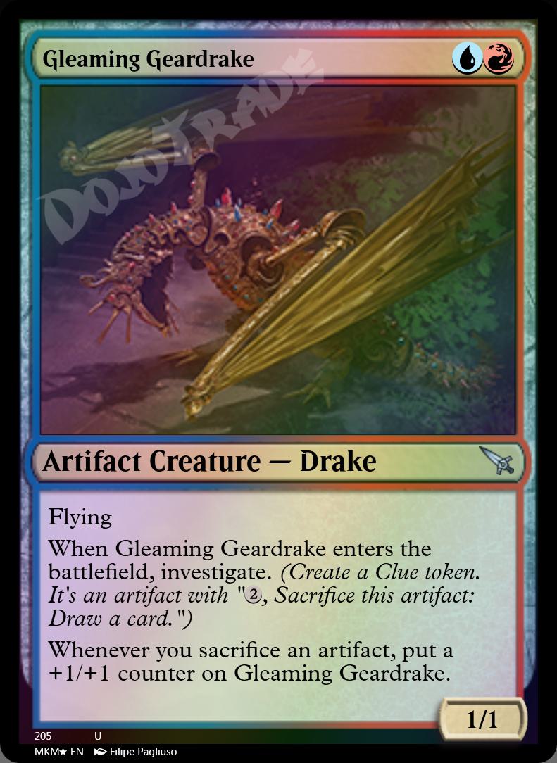 Gleaming Geardrake FOIL