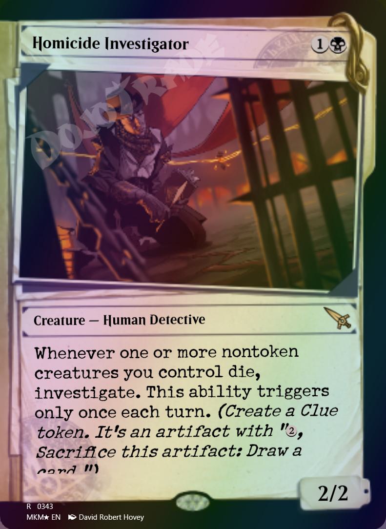 Homicide Investigator (Dossier) FOIL