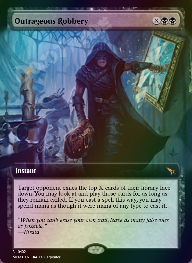 Outrageous Robbery (Extended Art) FOIL