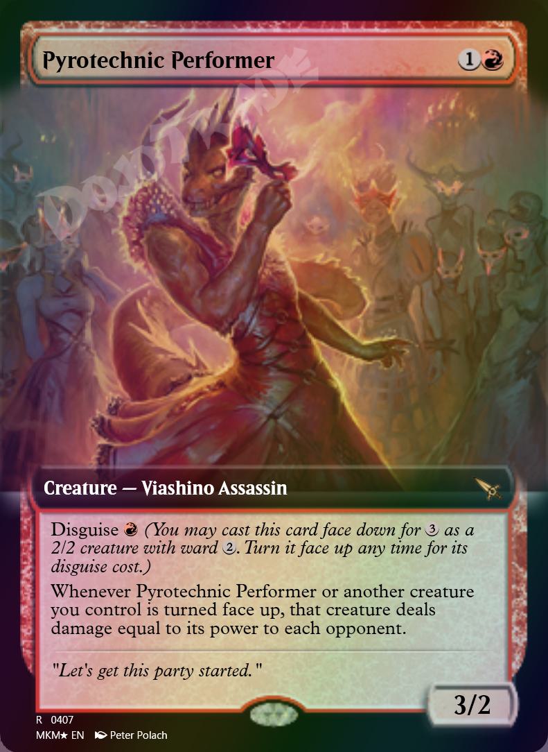 Pyrotechnic Performer (Extended Art) FOIL