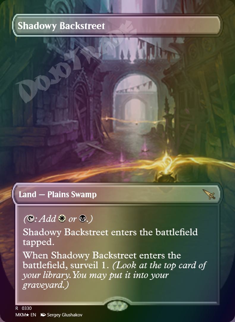 Shadowy Backstreet (Borderless) FOIL