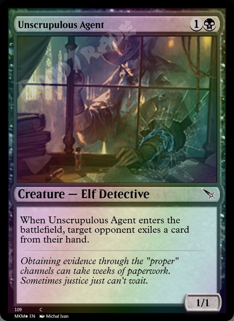 Unscrupulous Agent FOIL