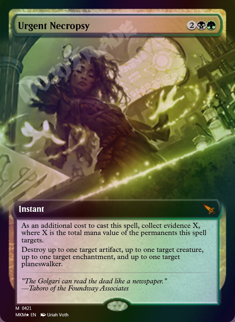 Urgent Necropsy (Extended Art) FOIL