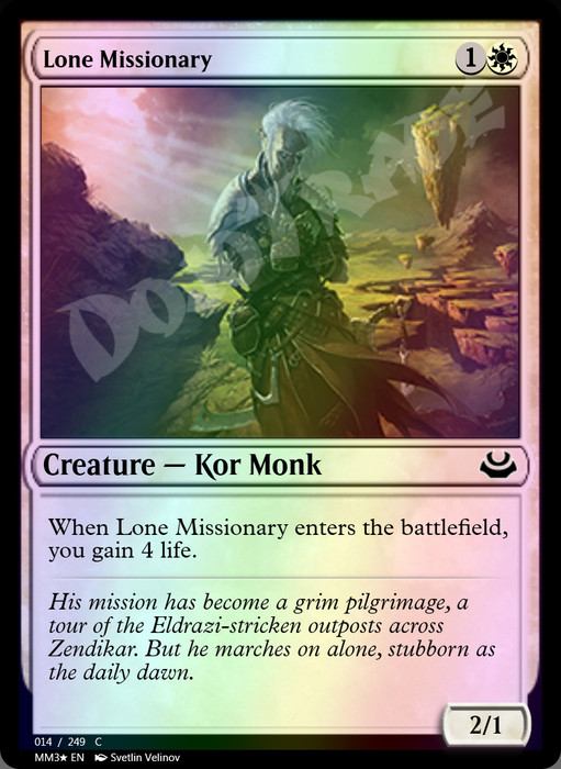 Lone Missionary FOIL