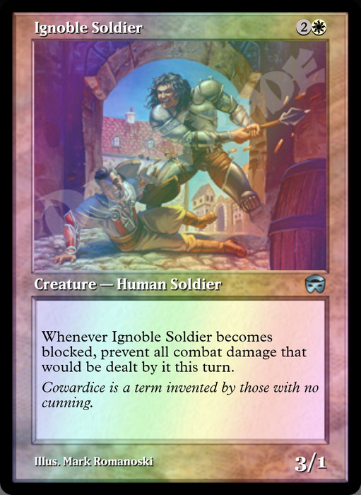 Ignoble Soldier FOIL