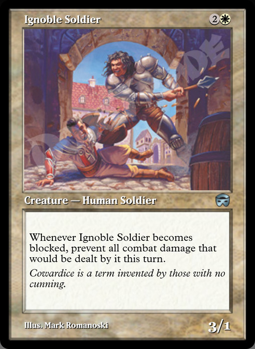 Ignoble Soldier