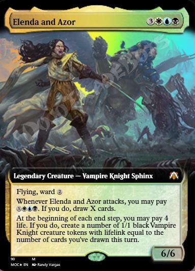 Elenda and Azor (Extended Art) FOIL