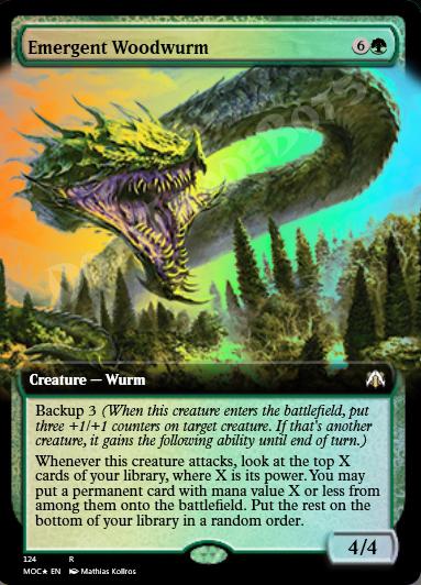 Emergent Woodwurm (Extended Art) FOIL