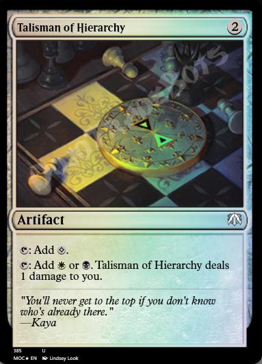 Talisman of Hierarchy FOIL