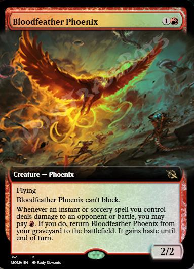 Bloodfeather Phoenix (Extended Art) FOIL