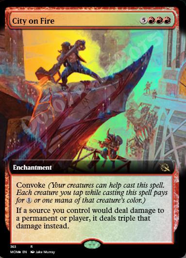 City on Fire (Extended Art) FOIL