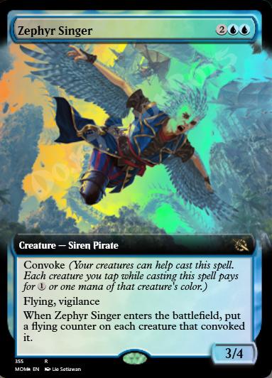 Zephyr Singer (Extended Art) FOIL