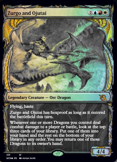 Zurgo and Ojutai (Showcase) FOIL