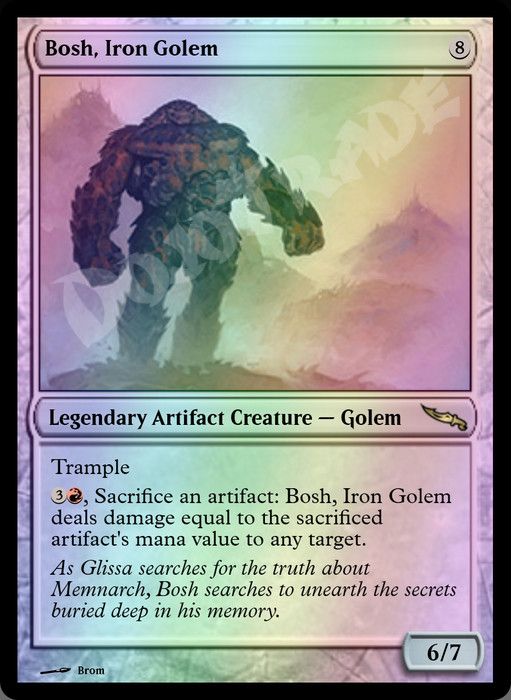 Bosh, Iron Golem FOIL